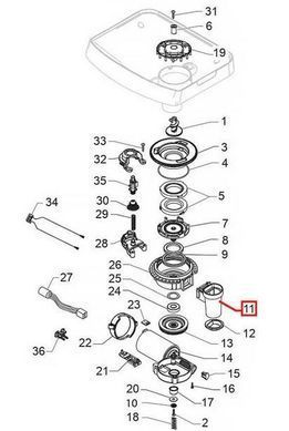 Кофевод кофемолки Philips Saeco - фото товара, бренд Saeco Philips, артикул 11026355. Картинка в German-Parts
